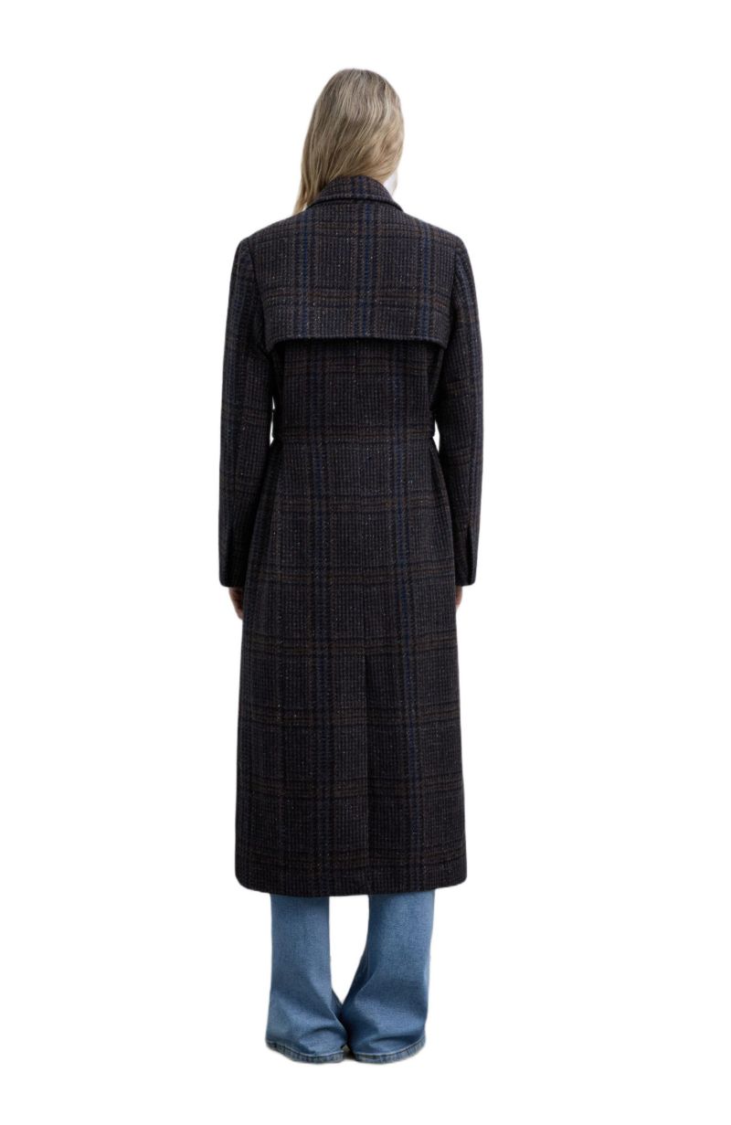 Women's check Coat