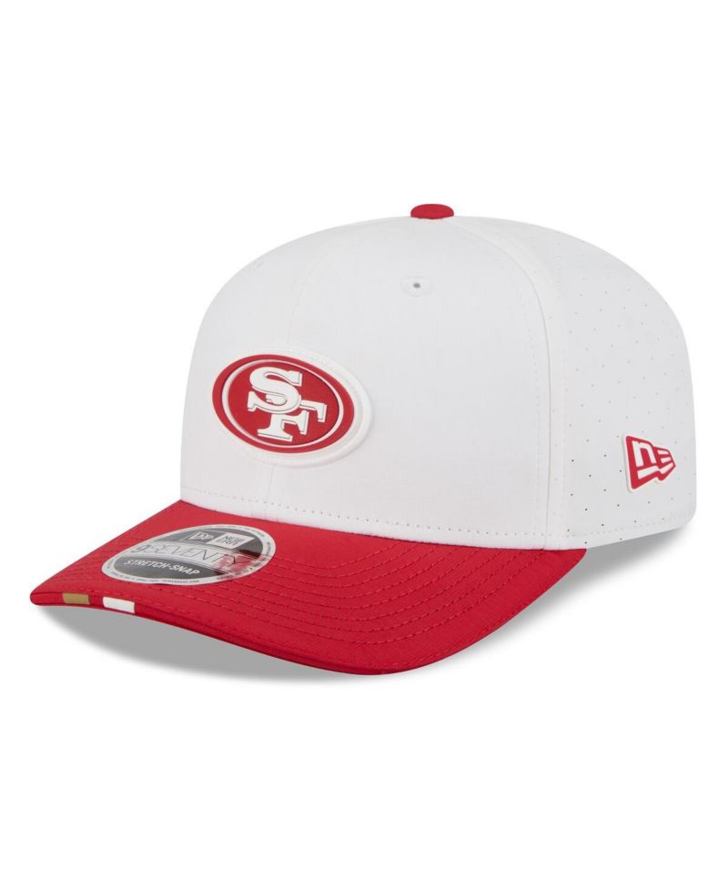Men's White/Scarlet San Francisco 49ers 2025 NFL Training Camp 9SEVENTY Adjustable Hat