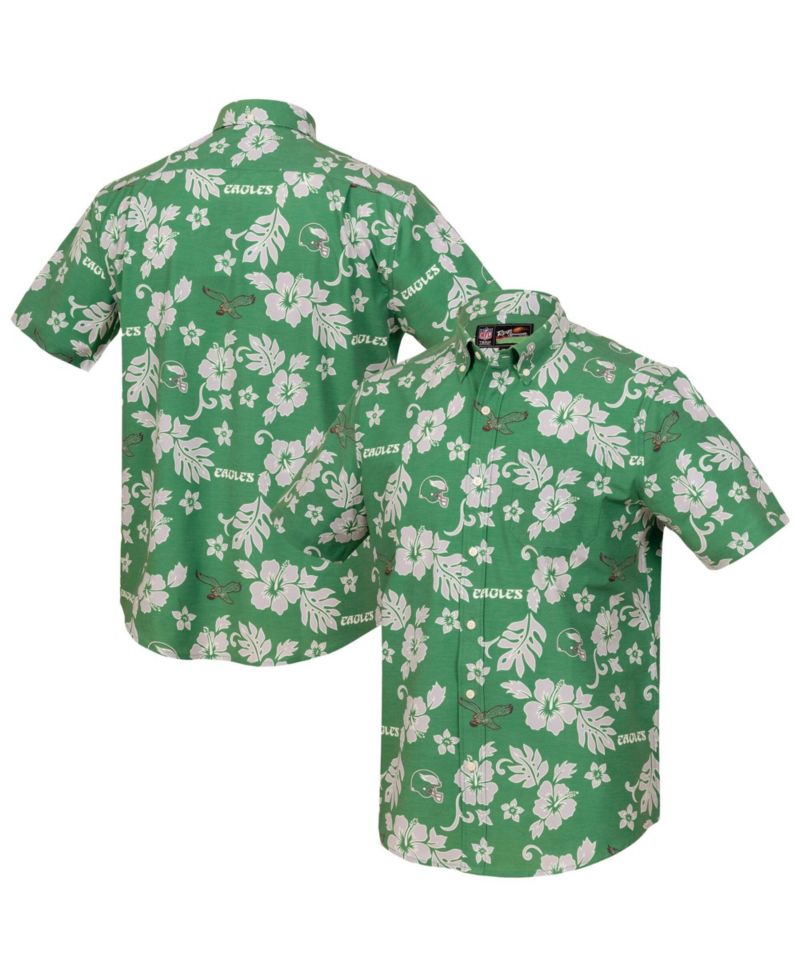 Men's Kelly Green Philadelphia Eagles Kekai Performance Button-Down Shirt
