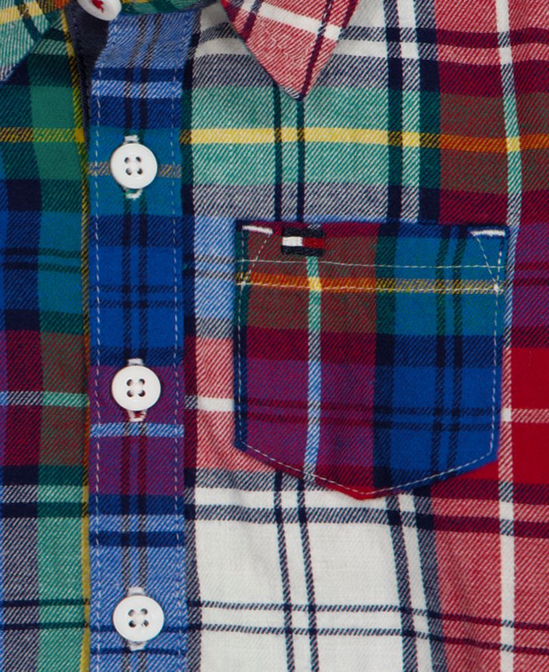 Baby Boys' Long-Sleeve Plaid Shirt Bodysuit and Pants, 2-Piece Set
