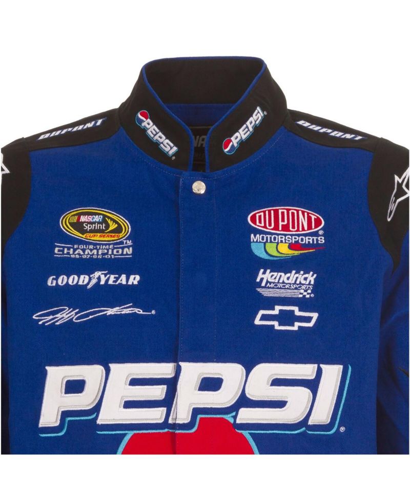 Men's Royal Jeff Gordon Pepsi Full-Snap Twill Uniform Jacket
