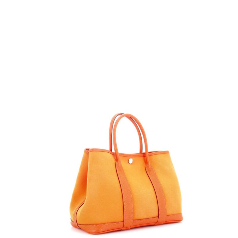 30 Garden Party Tote Toile and Leather