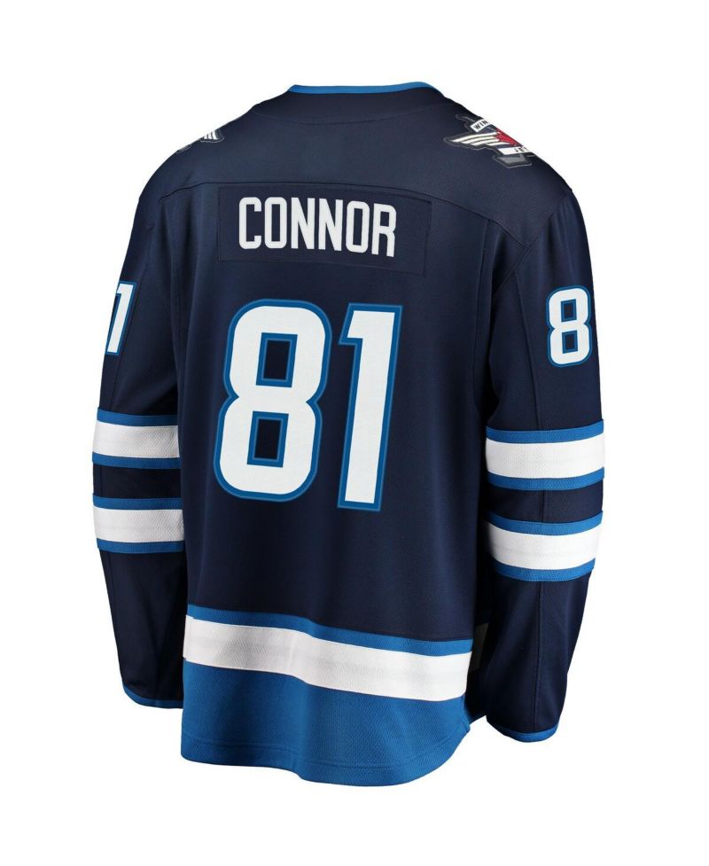 Men's Kyle Connor Navy Winnipeg Jets Breakaway Replica Jersey