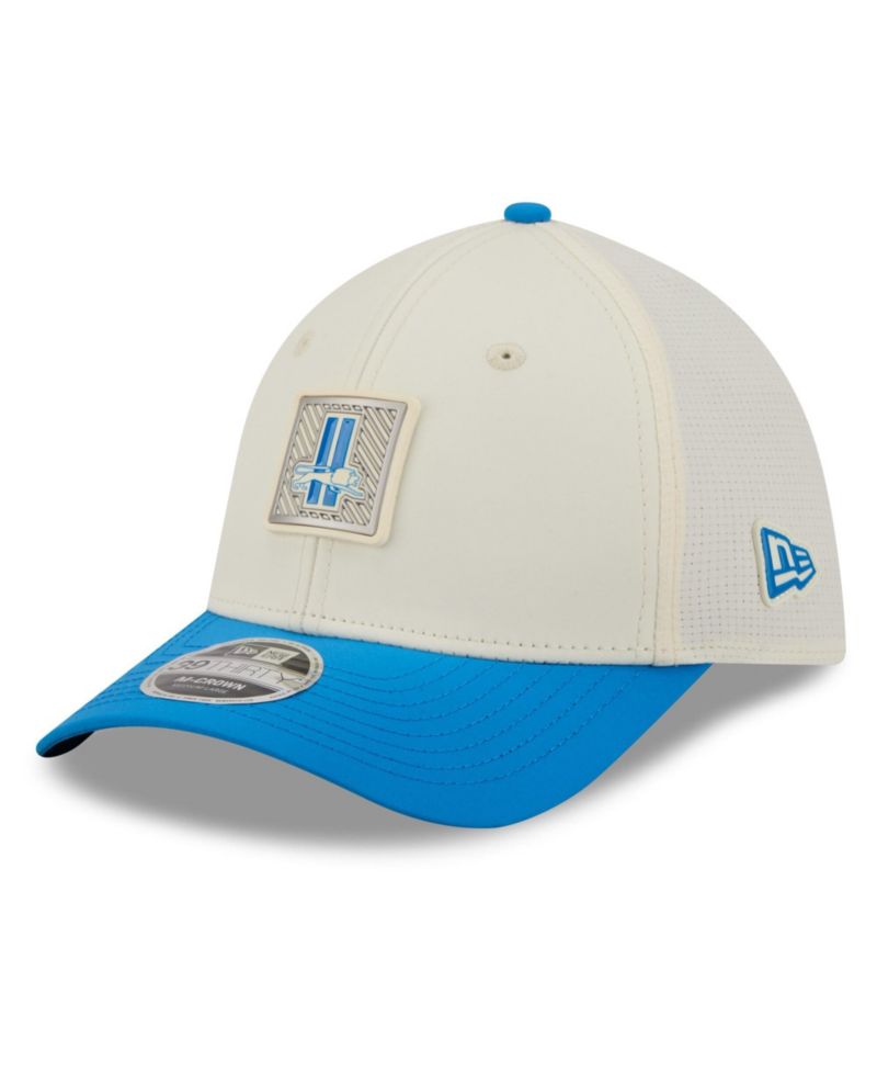 Men's Cream/Blue Detroit Lions 2026 NFL Training Camp 39THIRTY Flex Hat