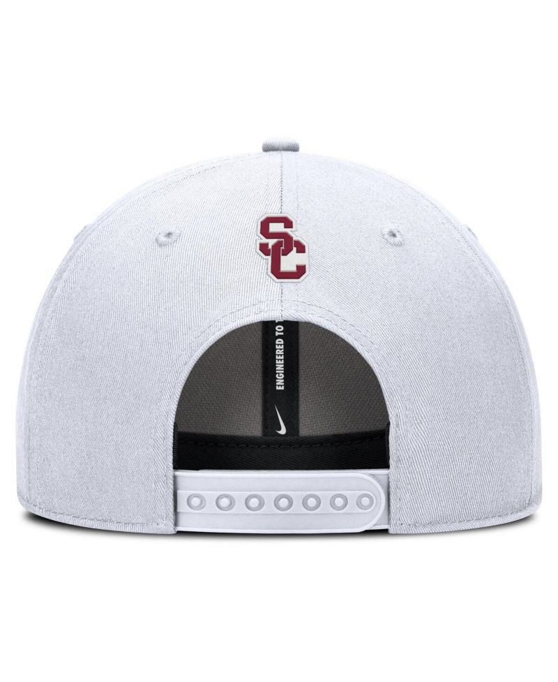 Men's White USC Trojans Rise Practice Adjustable Hat