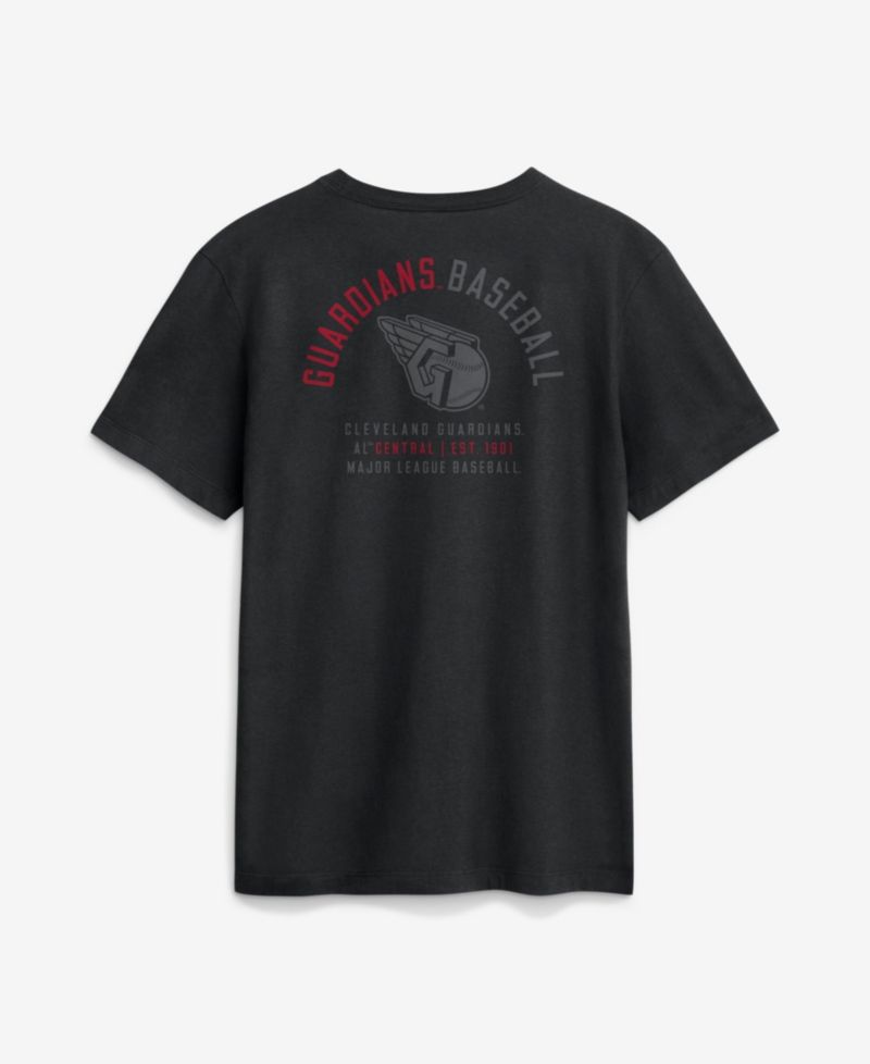 Men's Black Cleveland Guardians Split Logo T-Shirt