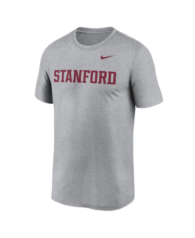 Men's Heather Gray Stanford Cardinal Primetime Legend Wordmark T-Shirt