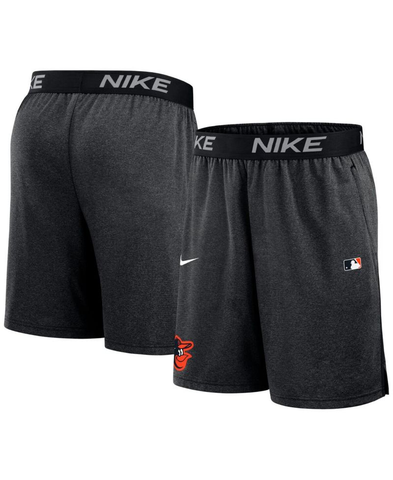 Men's Black Baltimore Orioles Authentic Collection Performance Knit Shorts