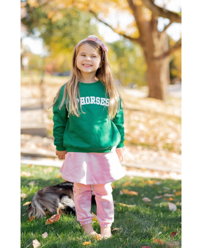 Girls Little/Big I Heart Horses Sweatshirt