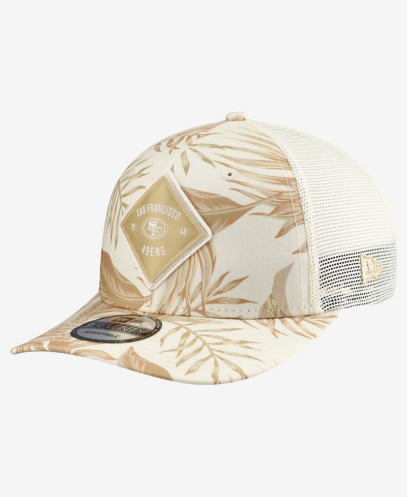 Men's Tan San Francisco 49ers Tonal Palm COOLERA 9SEVENTY Adjustable Trucker Hat