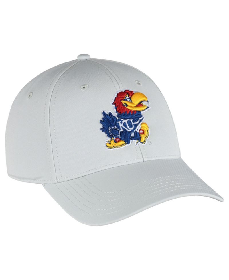 Men's Stone Kansas Jayhawks Stratus AeroSphere Adjustable Hat