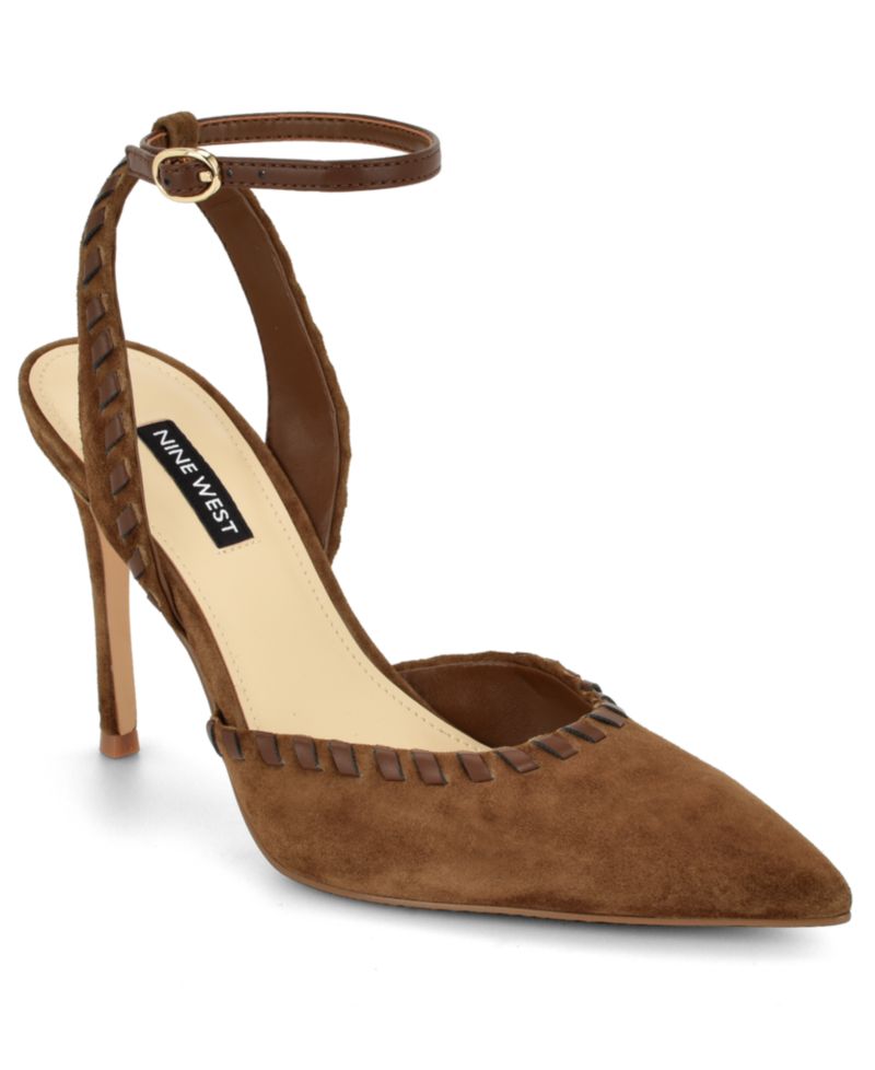 Women's Kenedy Suede Whipstitch Two-Piece Dress Pumps