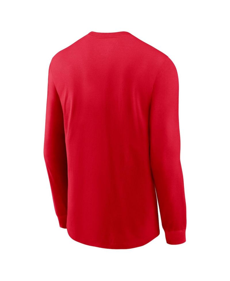 Men's Red Kansas City Chiefs Play to Win Essential Long Sleeve T-Shirt