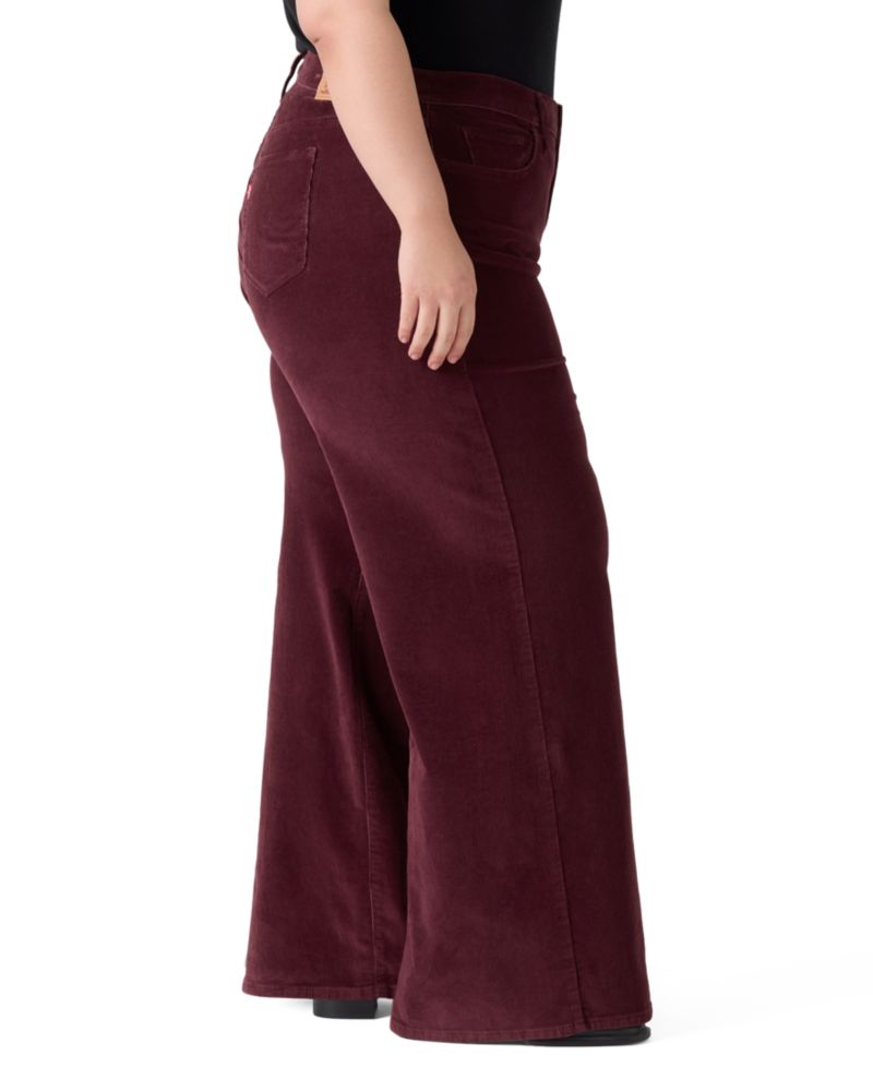 Plus Size Mid Rise 318 Shaping Wide-Leg Jeans