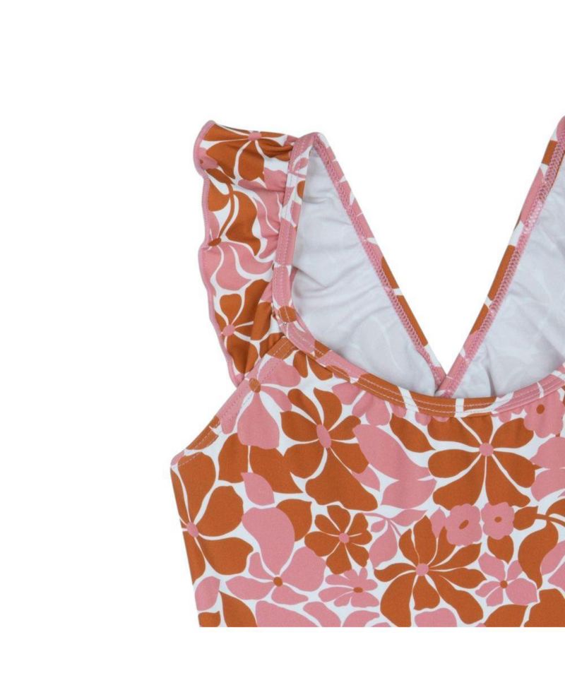 Child Girls Summer Memories Square Neck Ruffle One Piece