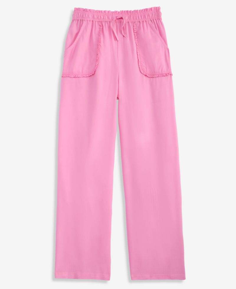 Girls' XS-XL Ruffled Wide-Leg Pants