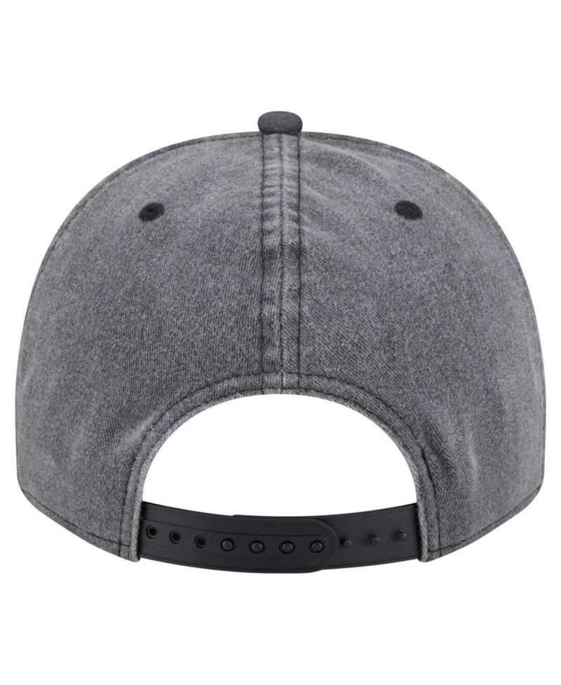 Men's Charcoal Philadelphia Flyers Throwback Washed A-Frame Pre-Curved 9FIFTY Snapback Hat