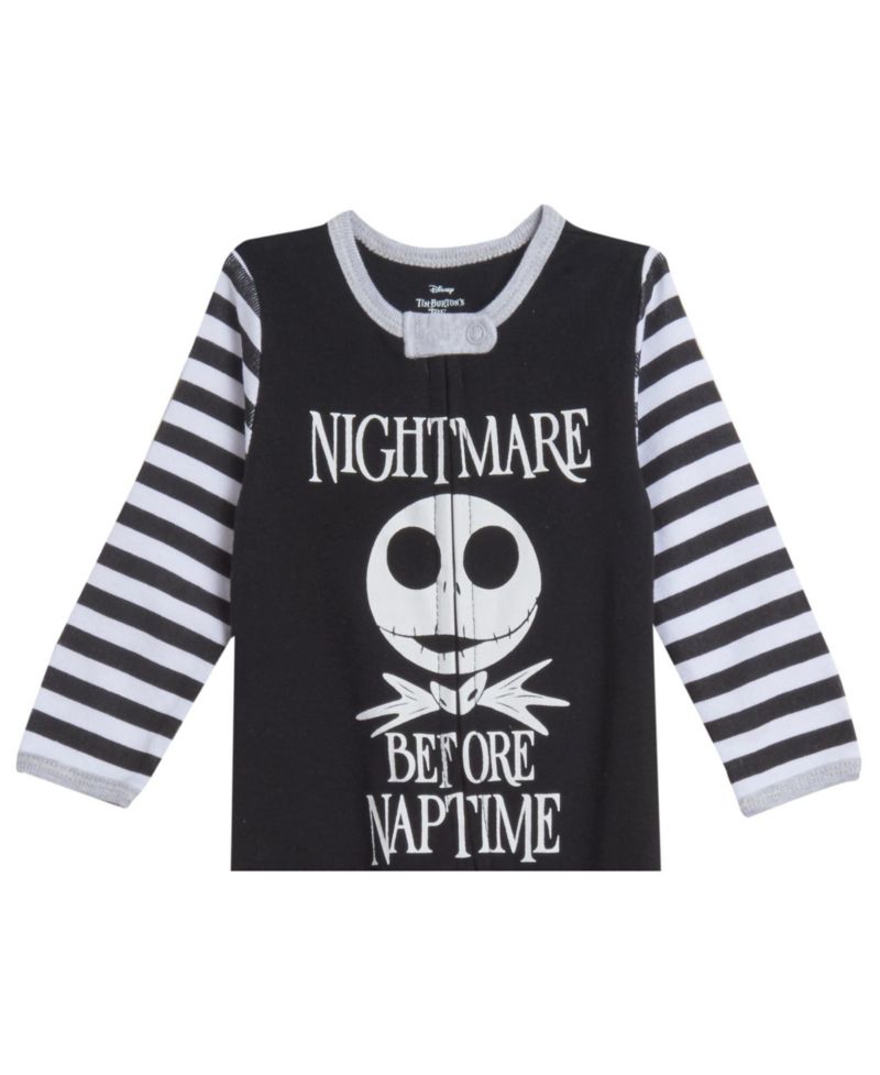 Baby Boys Disney Jack Skellington 2 Pack Footed Coveralls