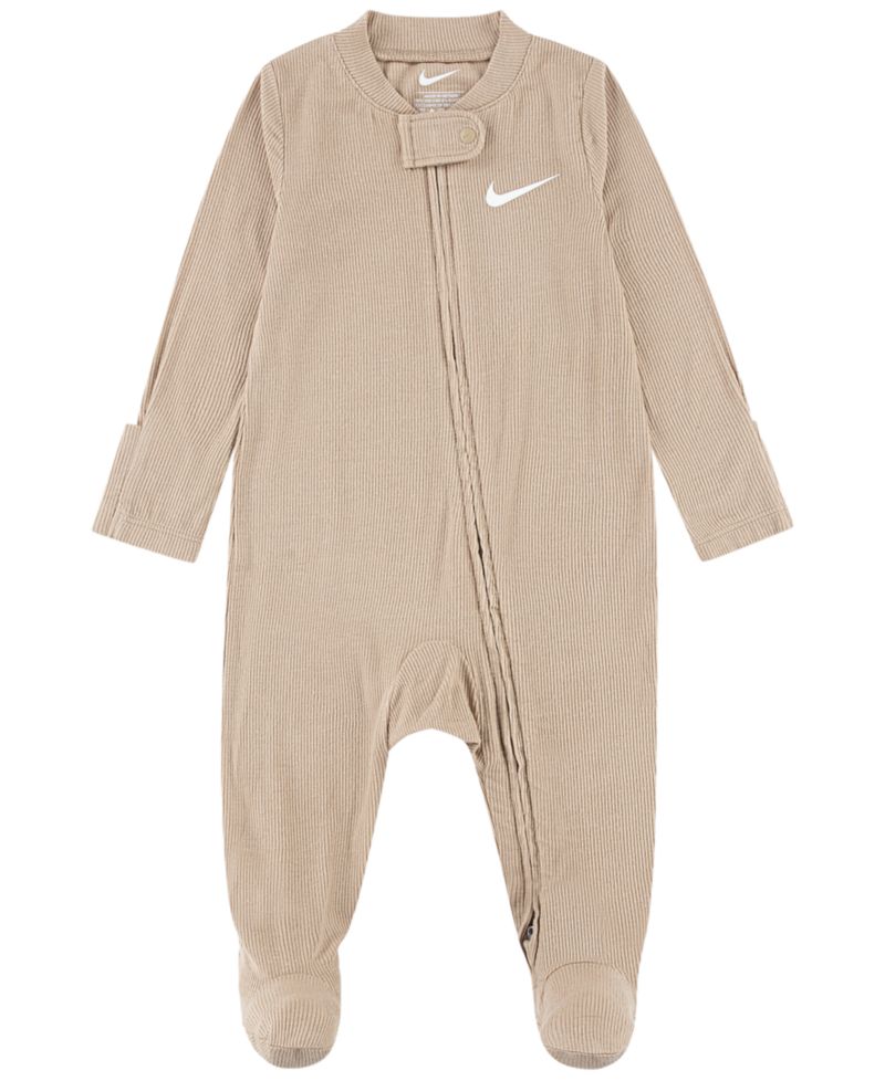 Baby Boys' and Baby Girls' Ribbed Viscose Footed Coverall