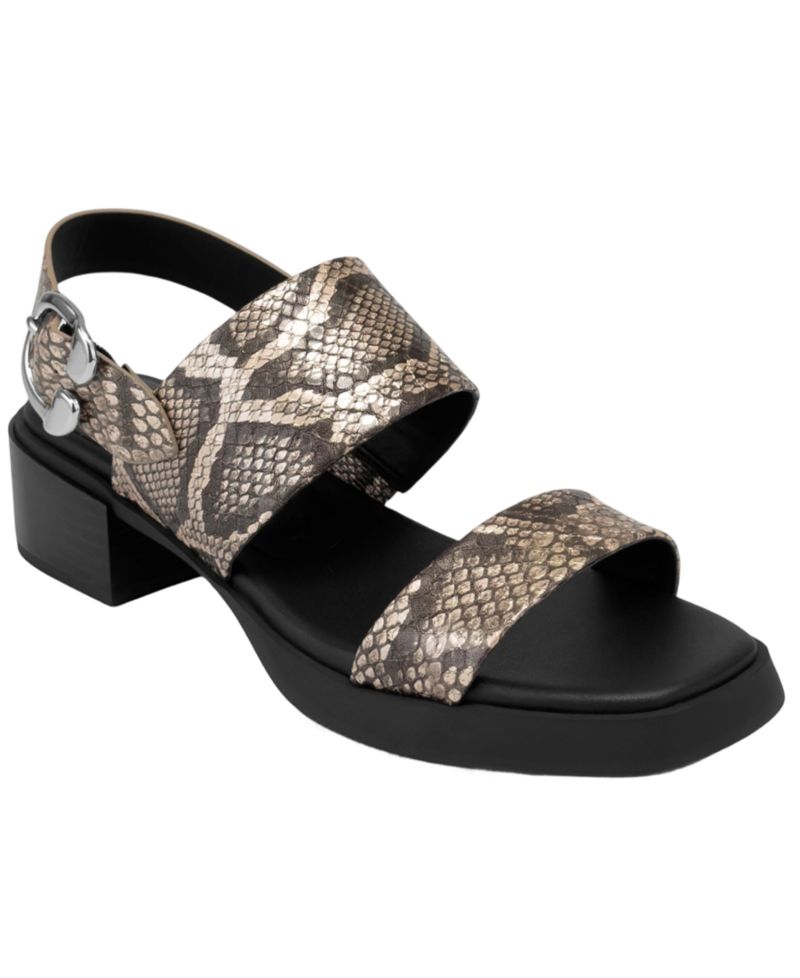 Women's Dove Low Heeled Square Toe Dress Sandals