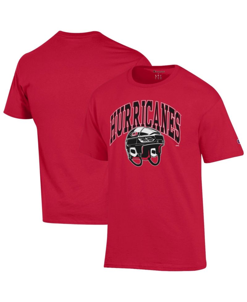 Men's Carolina Hurricanes Helmet Crewneck Graphic T-Shirt