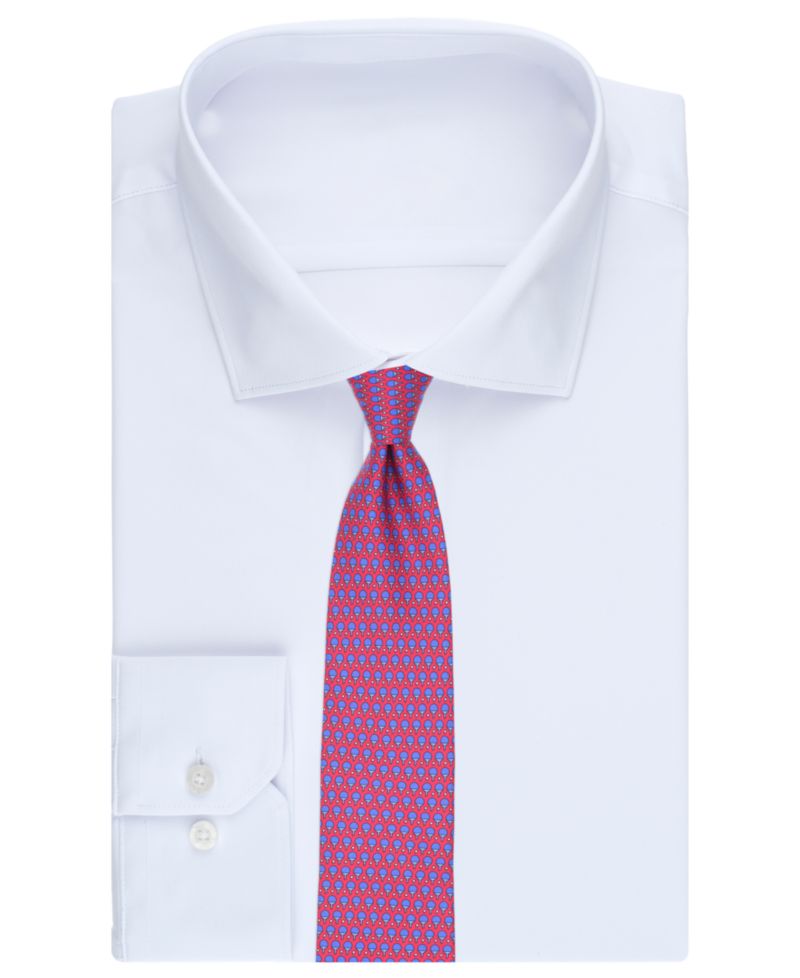 Men's Racket Classic Neat Pattern Silk Tie