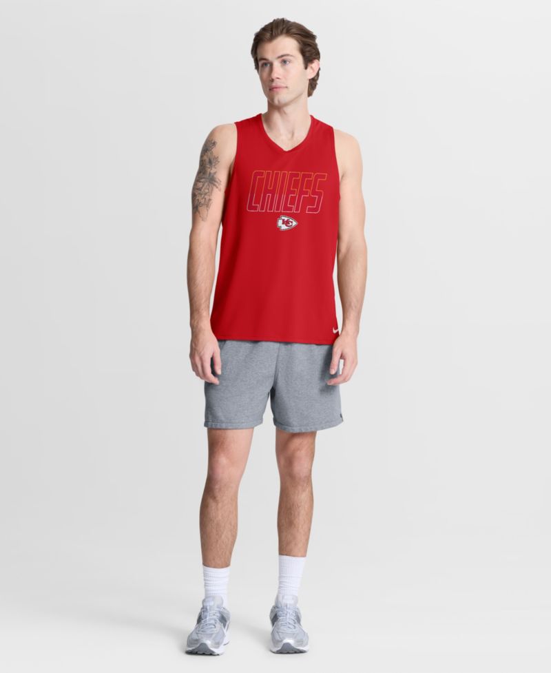 Men's Red Kansas City Chiefs Kickoff Miler Dri-FIT Tank&iquest; Top