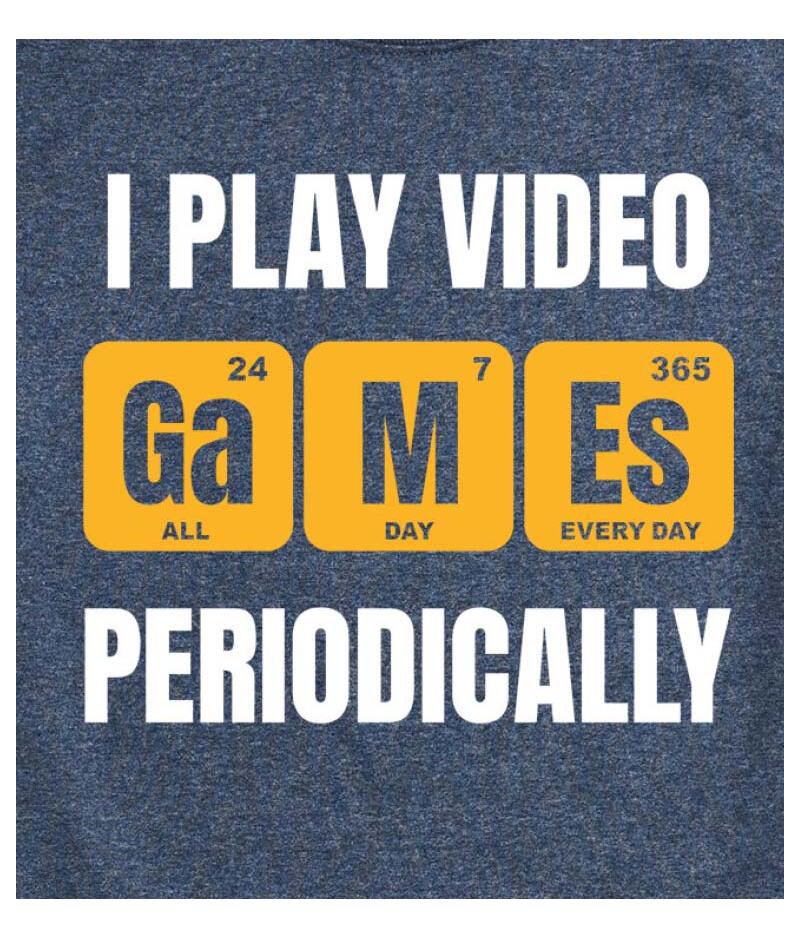 Hybrid Apparel I Play Video Games Periodically Men's Short Sleeve Tee
