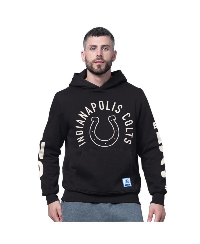Men's Black Indianapolis Colts Handoff Fleece Hoodie Sweatshirt
