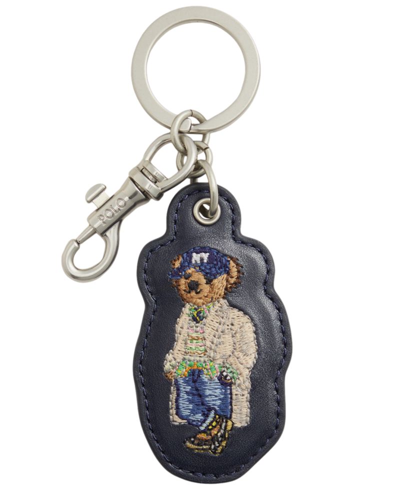Men's Polo Bear Leather Key Fob