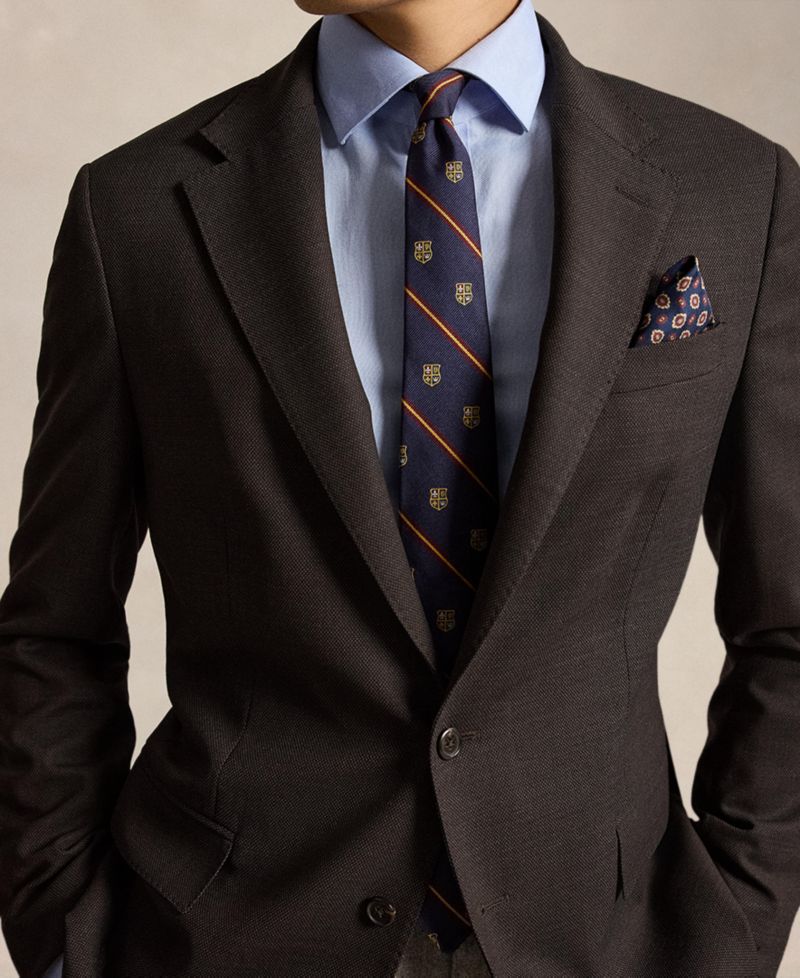 Men's Modern-Fit Wool-Blend Birdseye Suit Jacket