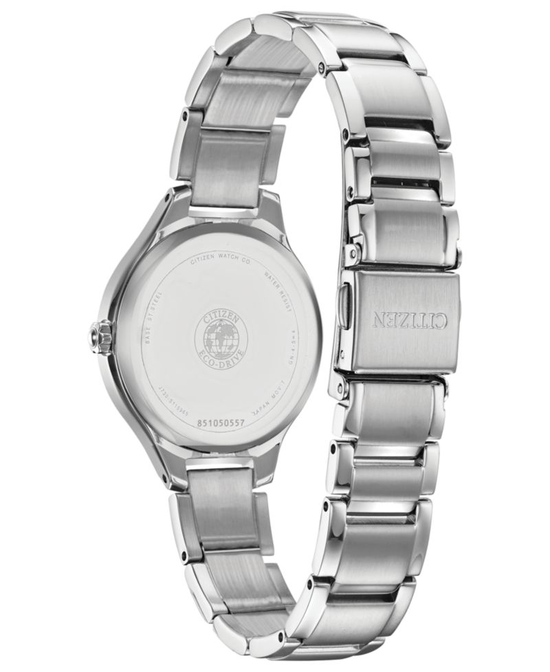 Eco-Drive Women's Corso Diamond-Accent Stainless Steel Bracelet Watch 29mm