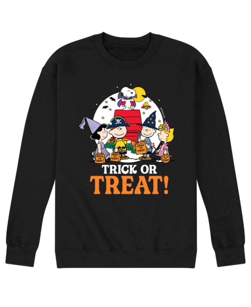 Men's Peanuts Trick or Treat Fleece T-shirt