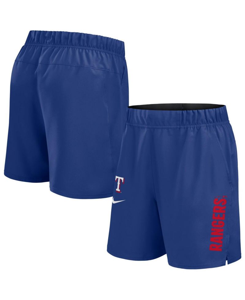 Men's Royal Texas Rangers Woven Victory Performance Shorts
