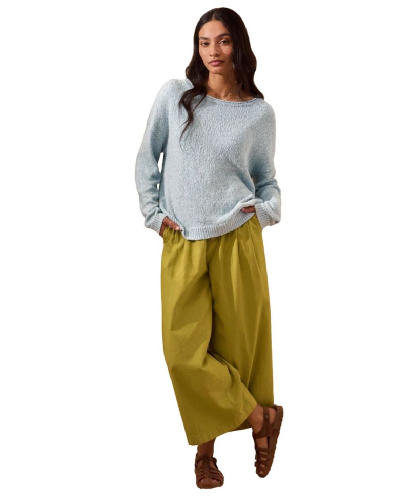 Women's Silk Blend Boat Neck Sweater