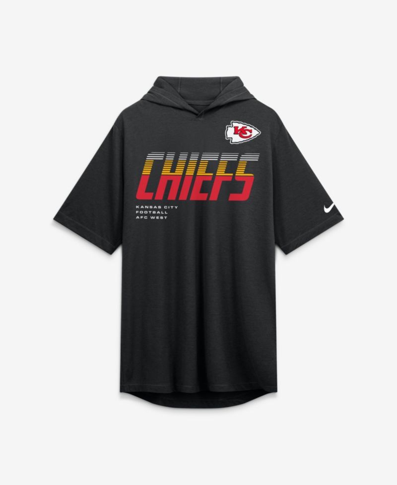 Men's Kansas City Chiefs Short-Sleeve Tri-Blend Hoodie