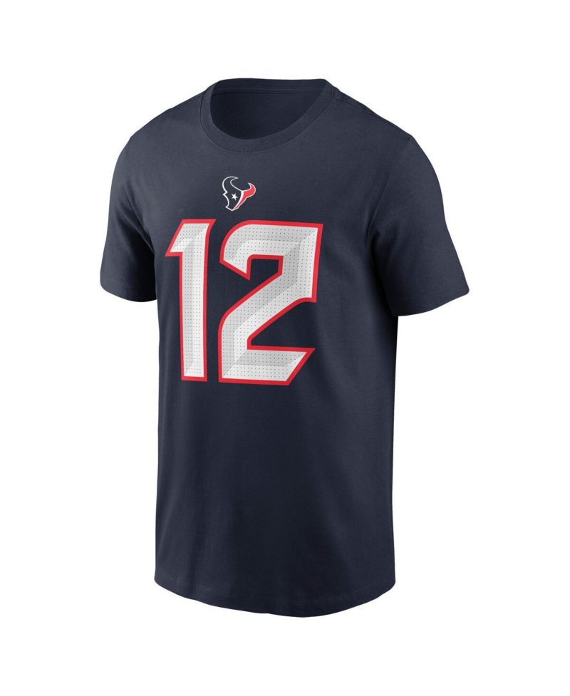Men's Nico Collins Navy Houston Texans Name & Number T-Shirt