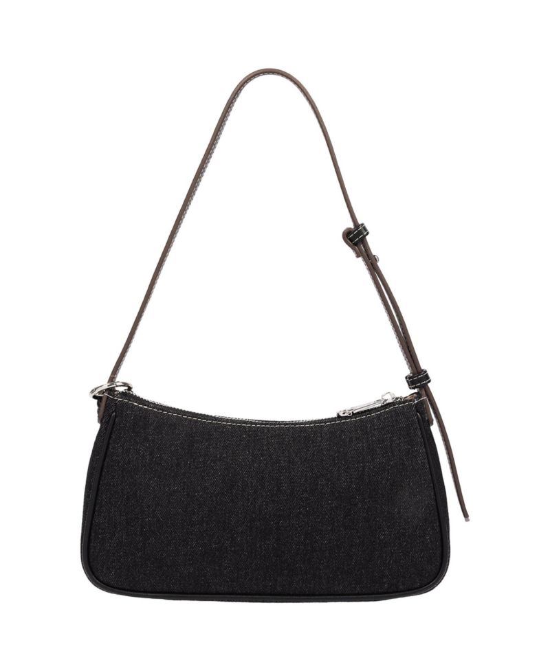Women's Bling Logo Denim Shoulder Bag