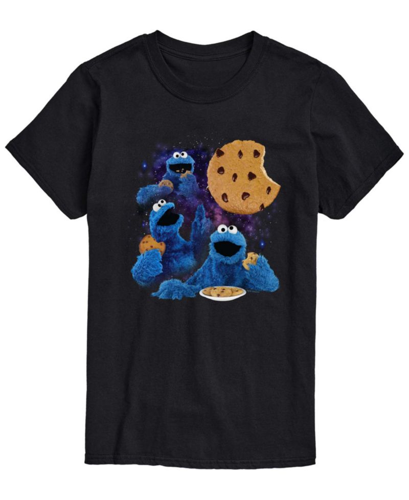 Men's Sesame Street Cookie Moon Short-Sleeve Graphic T-Shirt