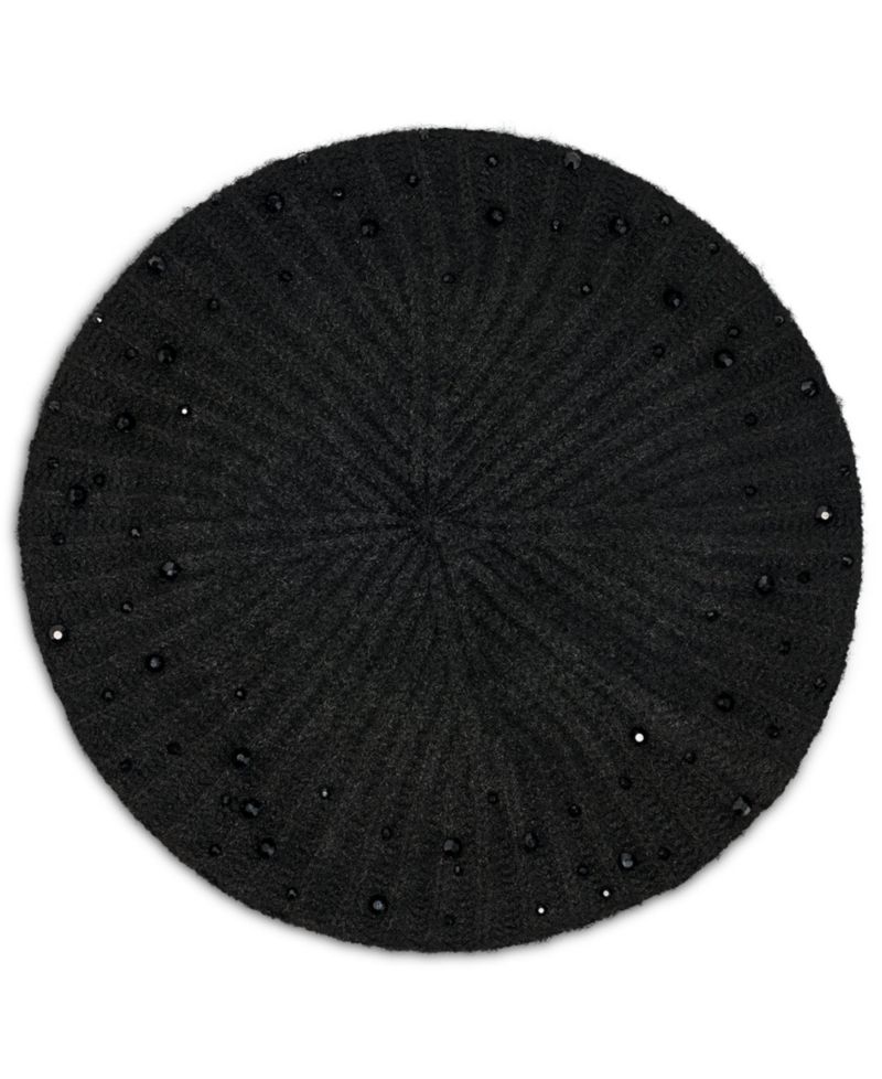 Studded Beret Hat