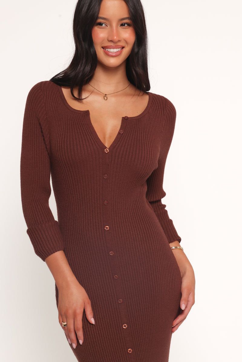 Women's Marshall Button Through Knit Maxi Dress