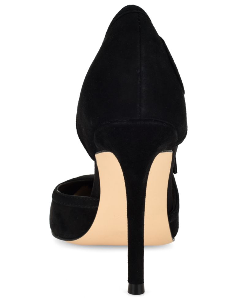Women's Famila Bow D'Orsay Suede Dress Pumps