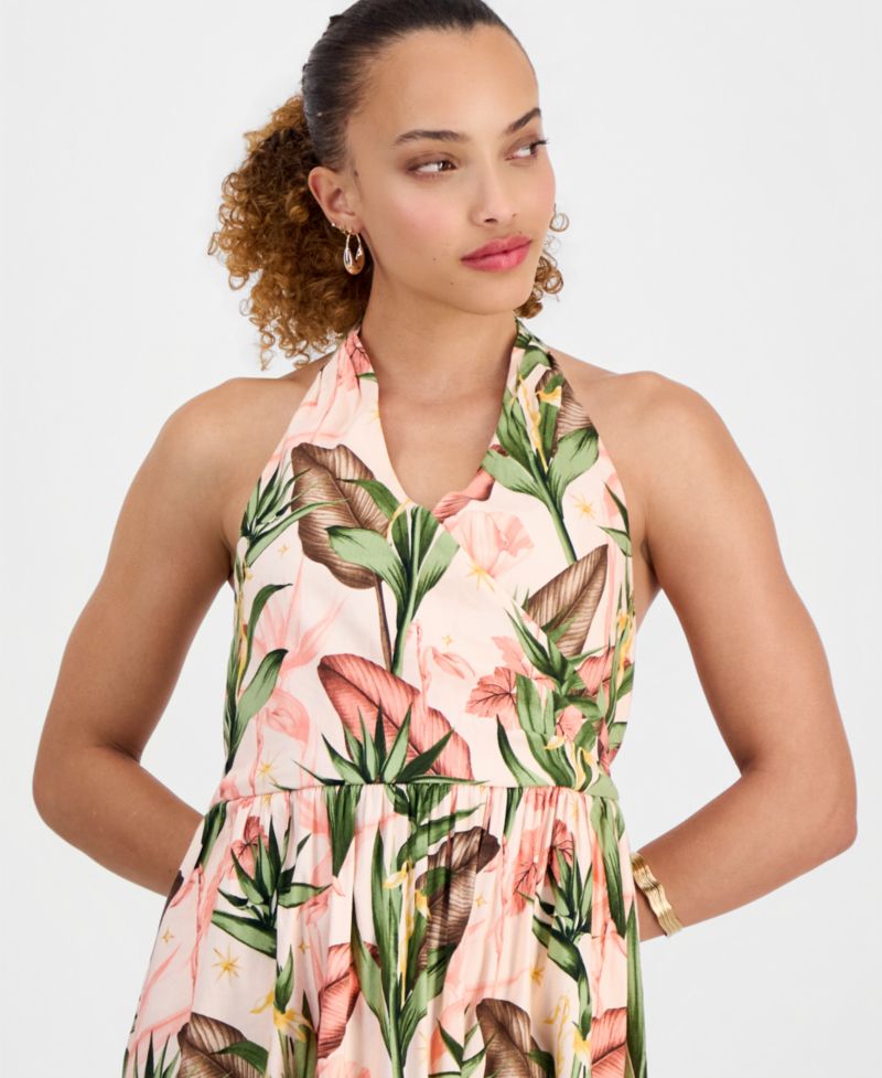 Petite Halter Midi Dress
