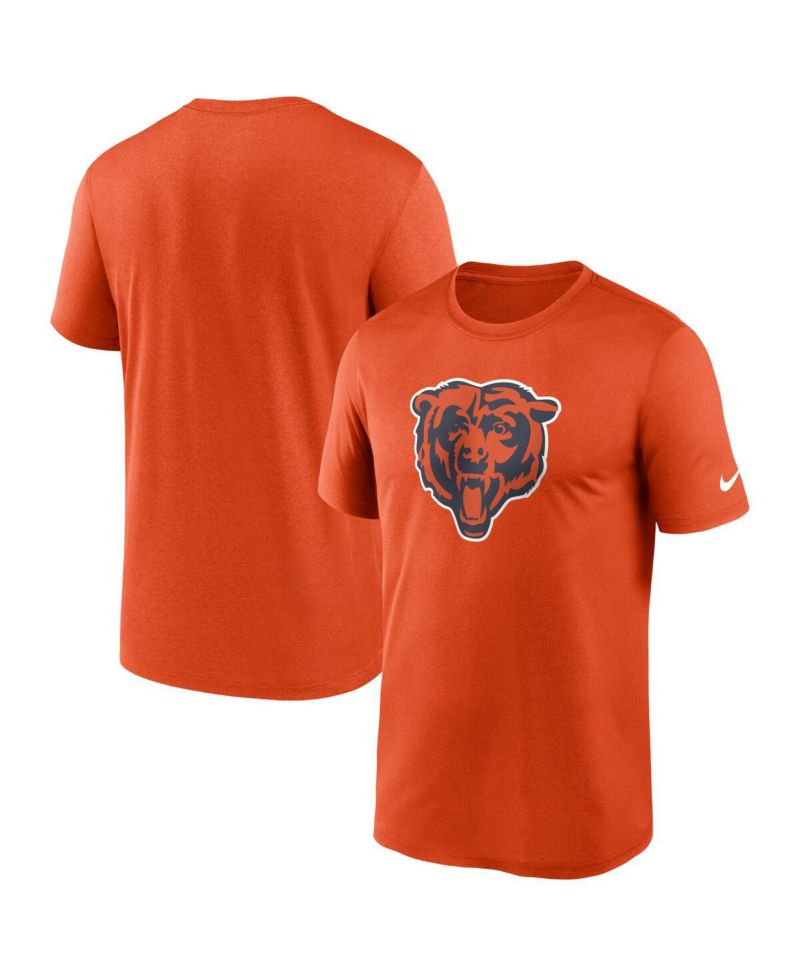 Men's Orange Chicago Bears Legend Logo Performance T-shirt