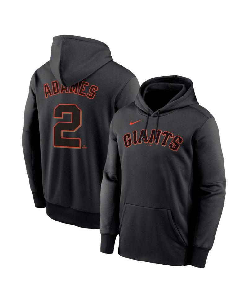 Men's Willy Adames Black San Francisco Giants Name & Number Performance Pullover Hoodie