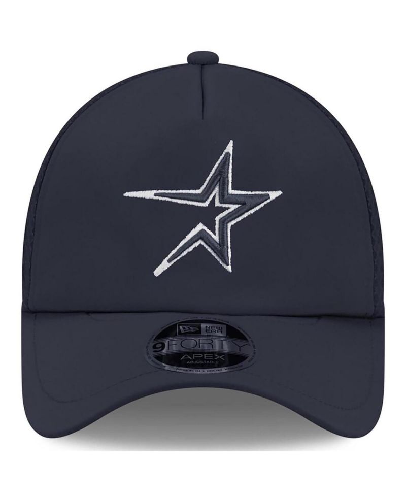 Men's Navy Houston Astros 2026 Batting Practice Alternate Apex 9FORTY Adjustable Hat
