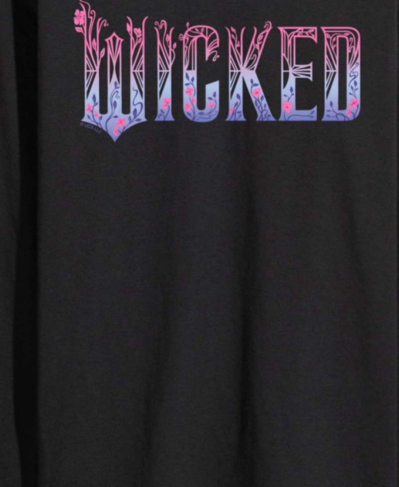 Men's Wicked Part 2 Ombre Logo Graphic Printed Long-Sleeve T-Shirt