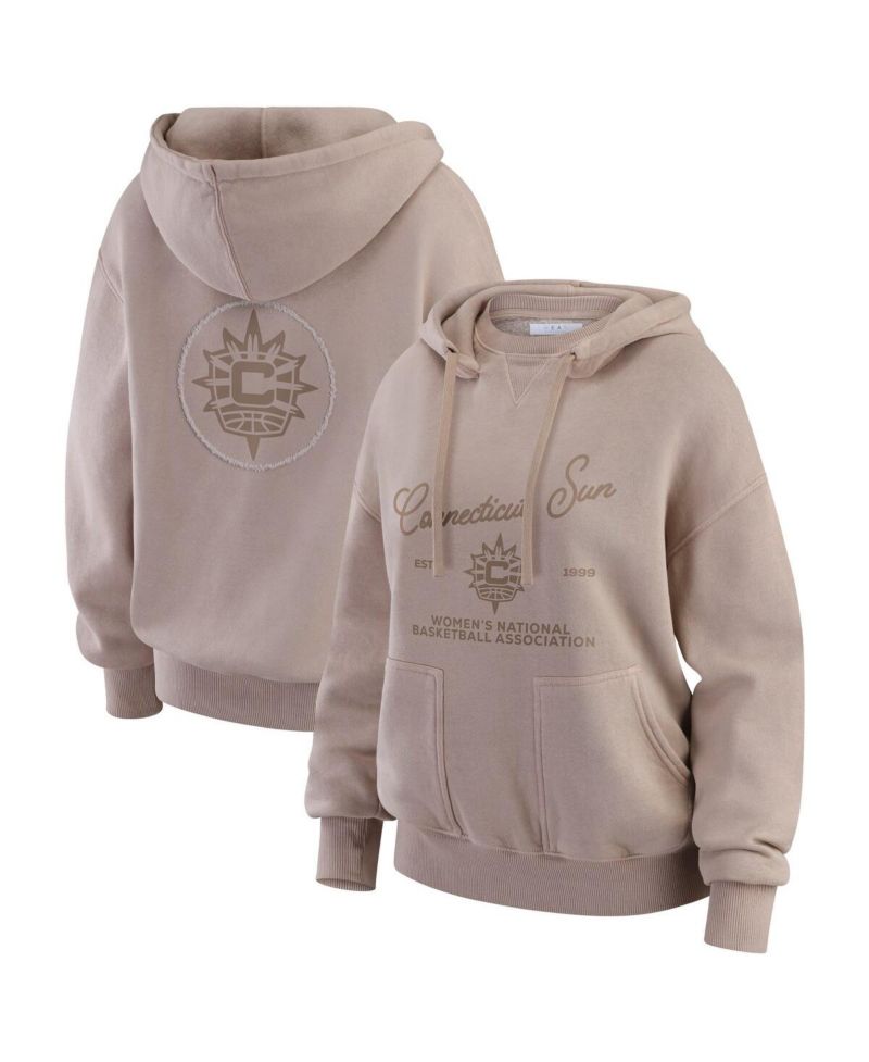 Women's Tan Connecticut Sun Washed Pullover Hoodie