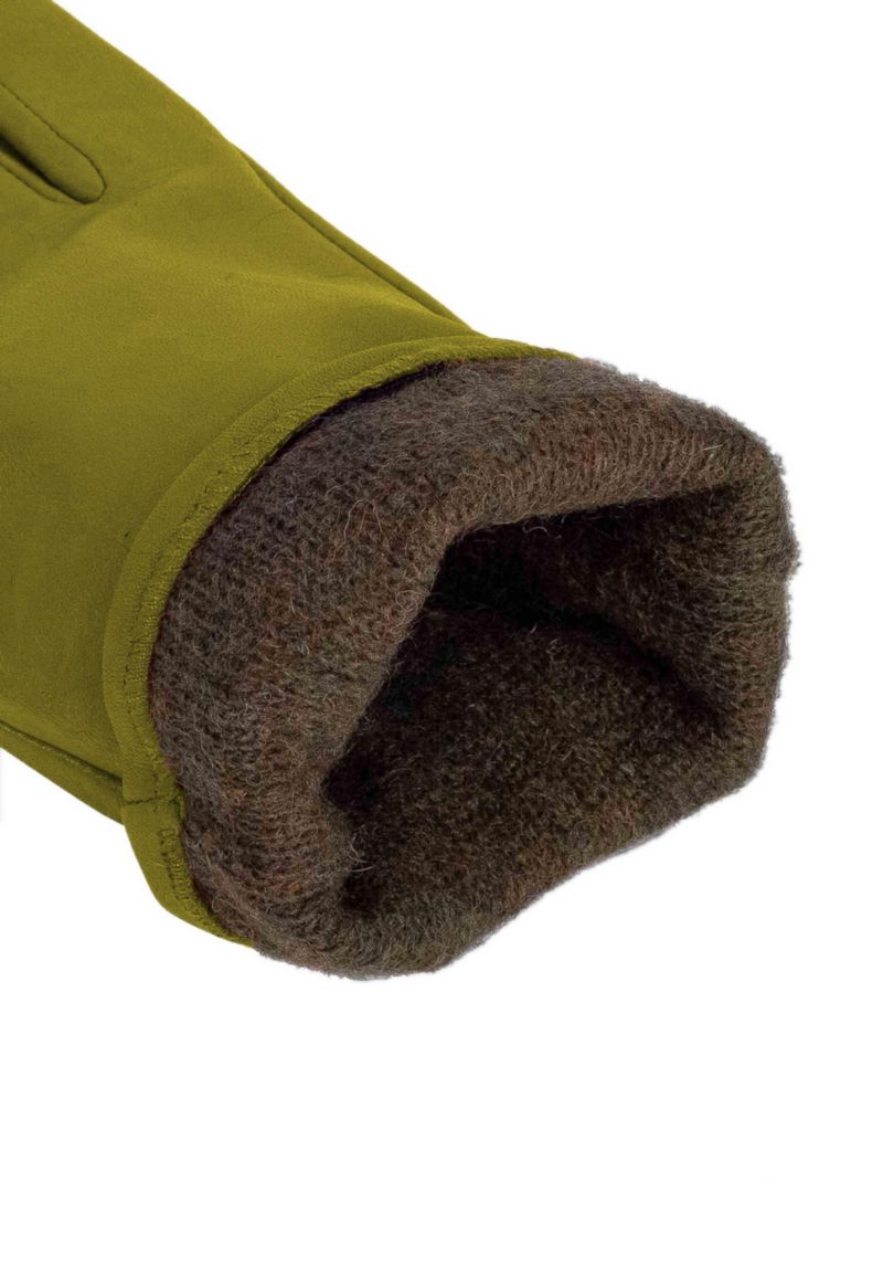 Women`s Premium Lamb Leather Touchscreen Gloves Style Chelsea
