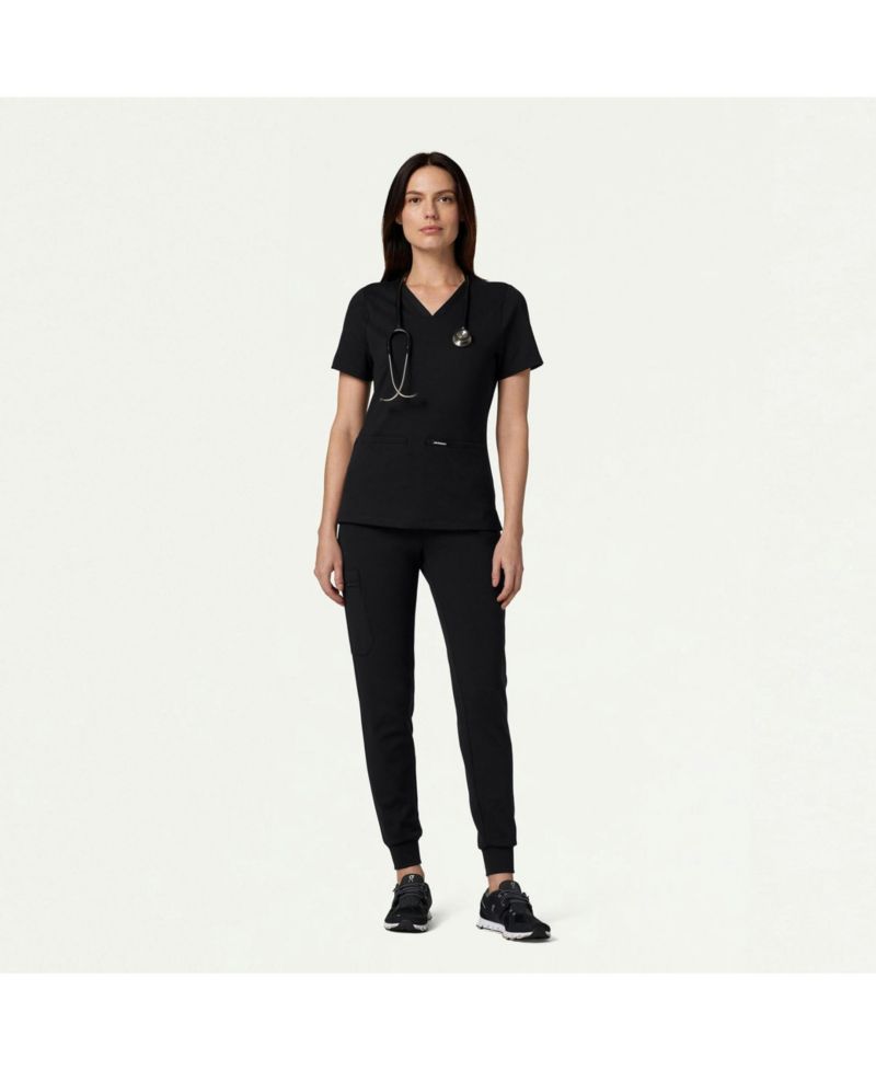 Women's Cesi 2-Pocket Slim Knit V-Neck Scrub Top